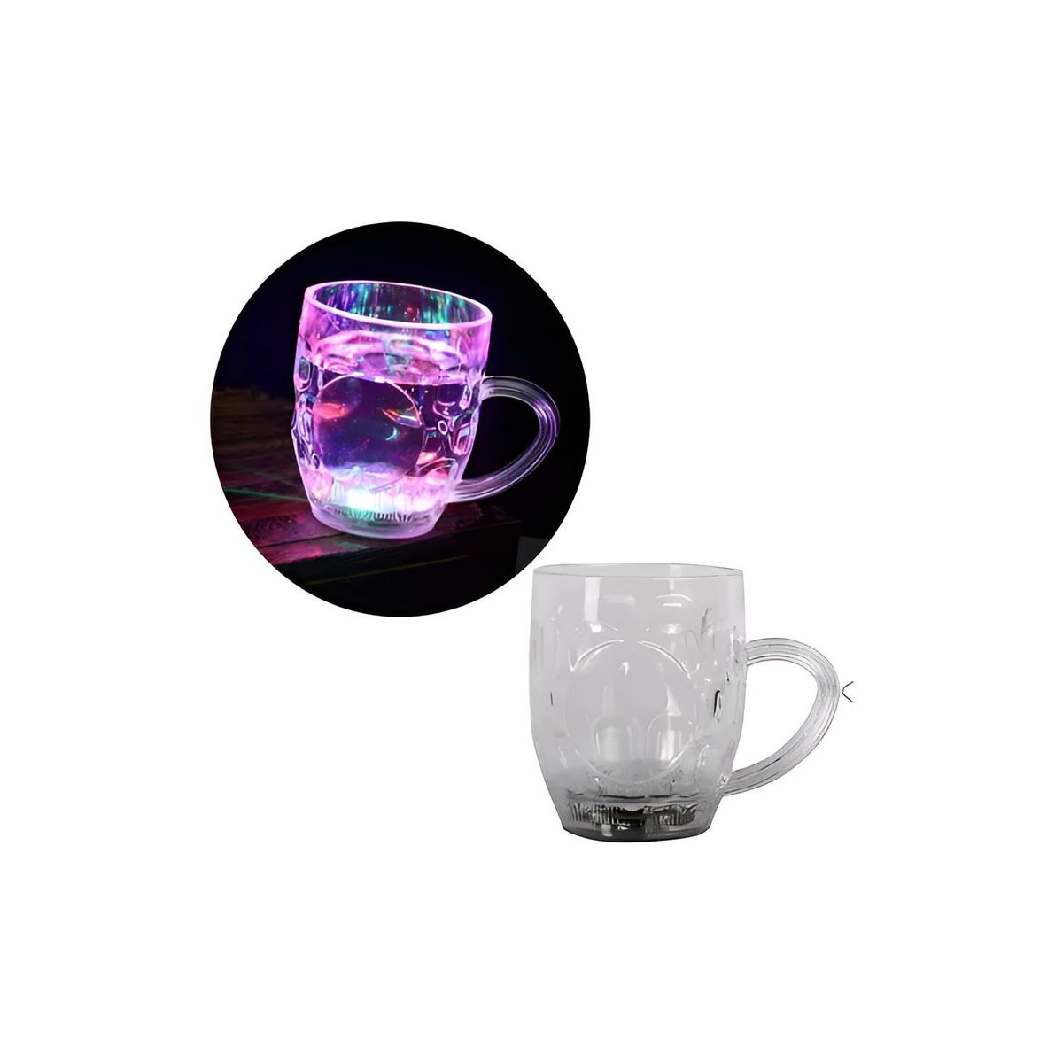 GENERICO - Vaso Luminosos Led Decoracion Fiesta Cotillon Fiesta 250cc