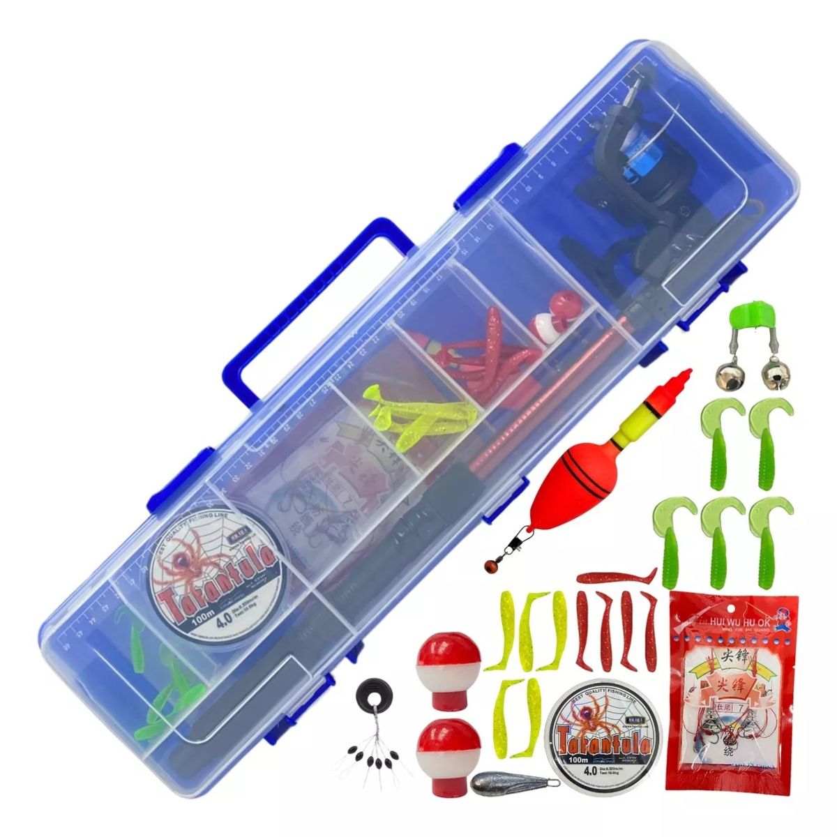 GENERICO - Set Pesca Caña De Pescar Telescopica Mosquero Carrete Pesca