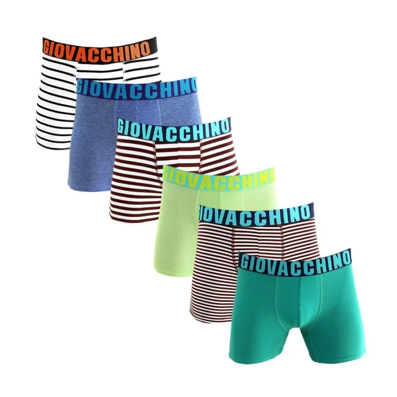 GIOVACCHINO - Pack de 6 Boxer Medio Algodón Hombre.