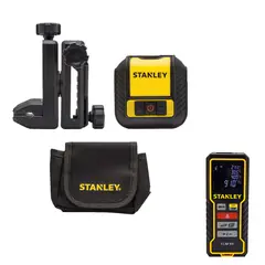 STANLEY - Nivel láser 12m Cross90® +medidor distancia30m TML99