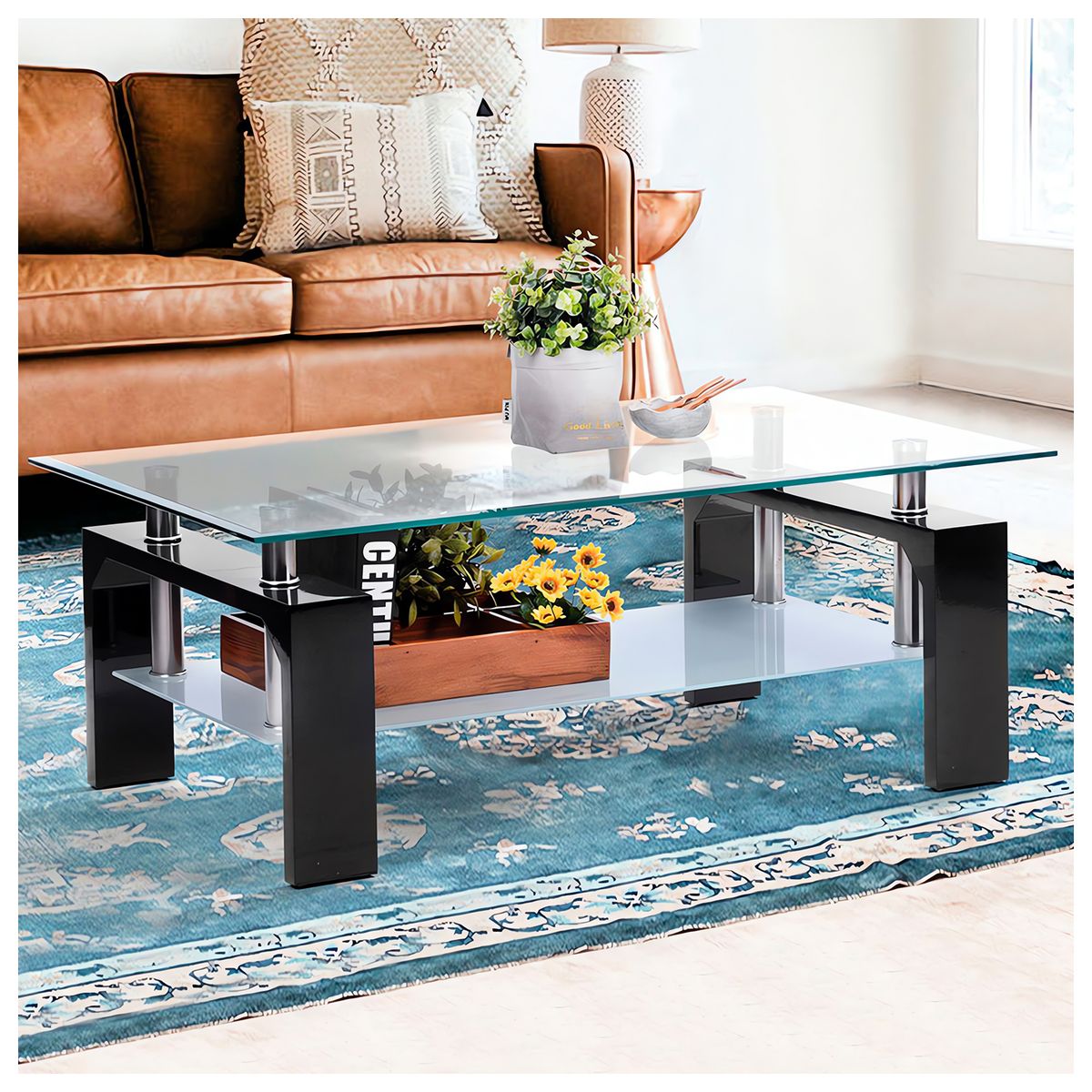 NOVAHUS - Mesa de Centro MDF 45x60x110 cm