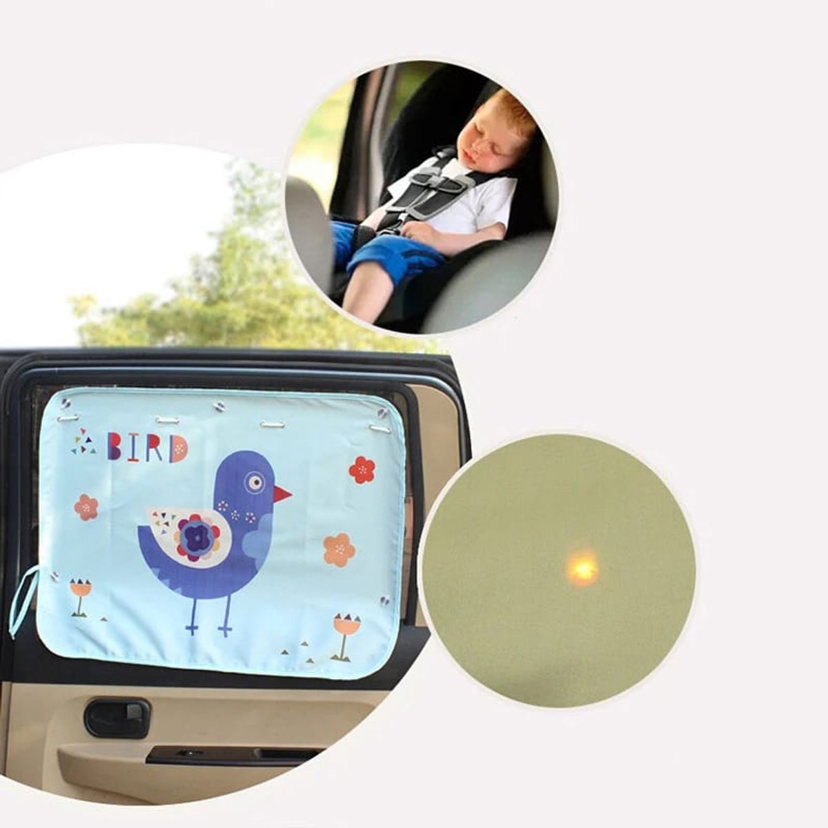 GENERICO - Parasol magnético para ventana lateral de coche Bus