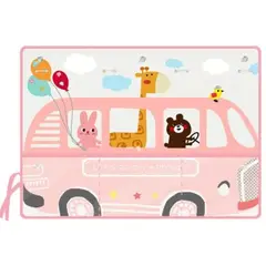 GENERICO - Parasol magnético para ventana lateral de Bus Rosado