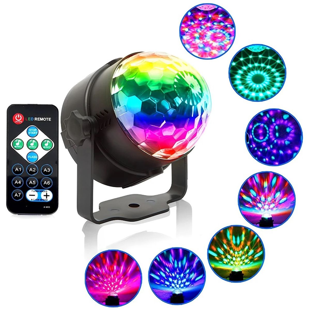 ACTUAL - Luz Laser Proyector Rgb Con Control Remoto Party