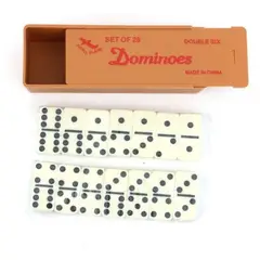 GENERICO - Juego de Dominó Caja Pequeña de Madera