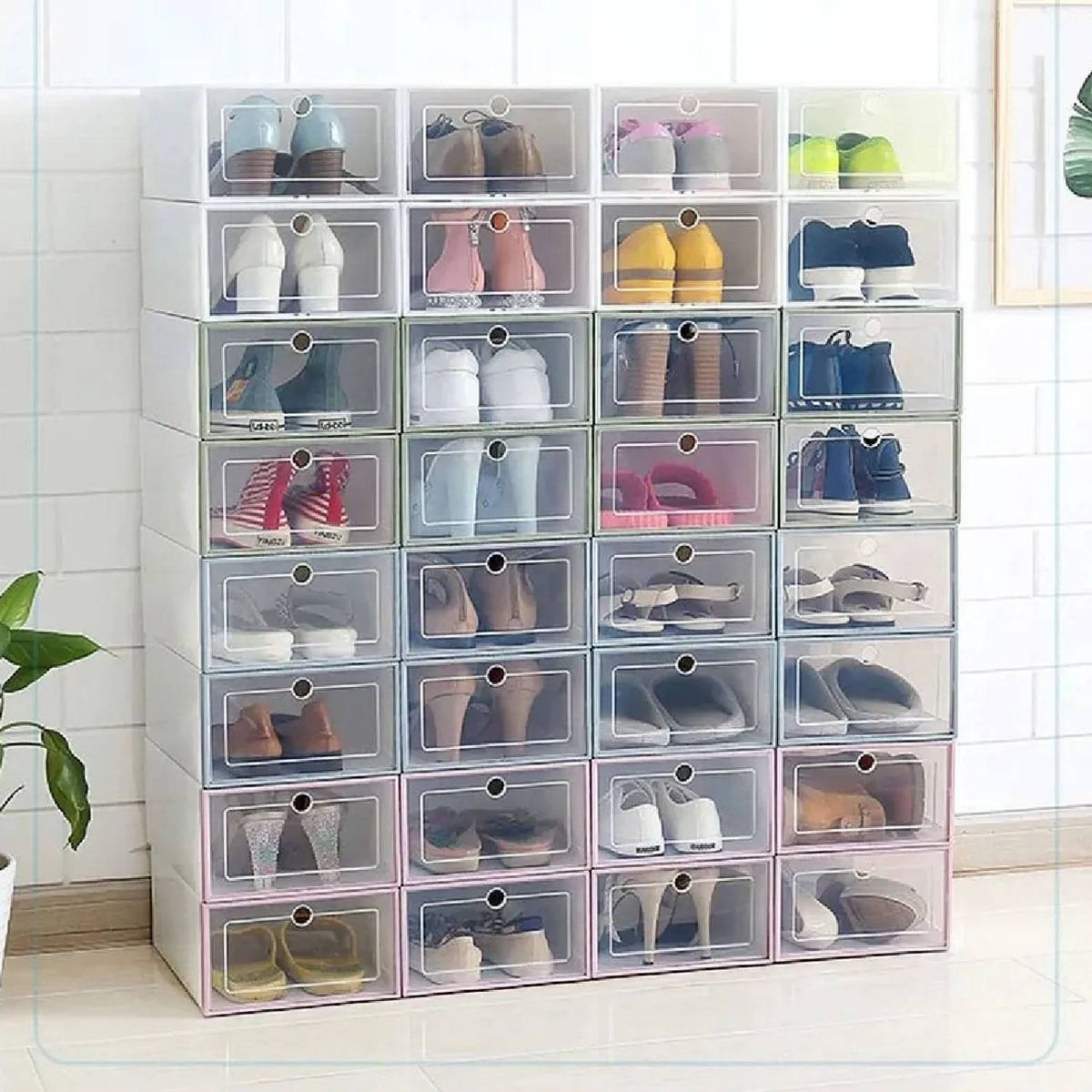 GENERICO - Caja Organizadora De Zapatos 33x24x13 cm