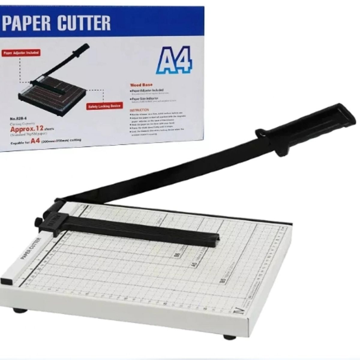 GENERICO - Guillotina Metálica A4 30cm X 25xm Cortador Papel Fotos