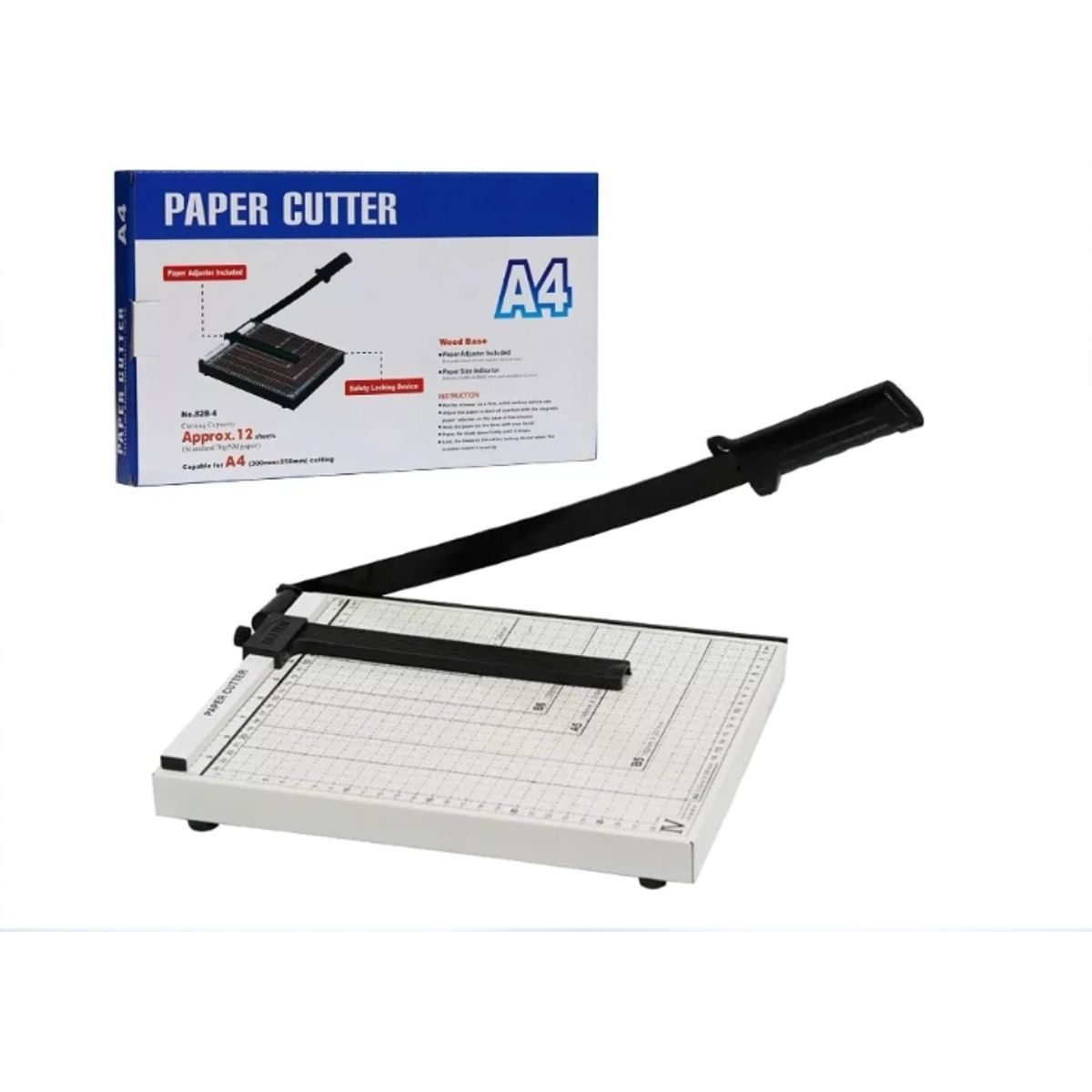 GENERICO - Guillotina Metálica A4 30cm X 25xm Cortador Papel Fotos