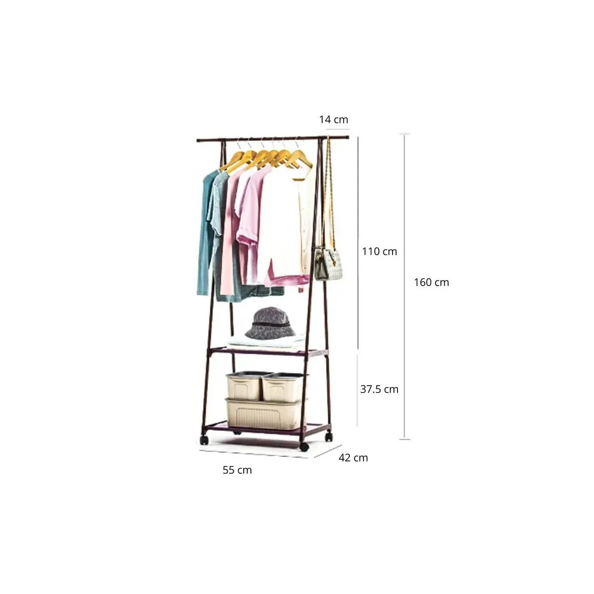 GENERICO - Perchero Multifuncional Organizador Ropa Zapatos Accesorios