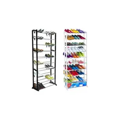 GENERICO - Zapatero Desarmable 10 Niveles 30 Pares De Zapatos