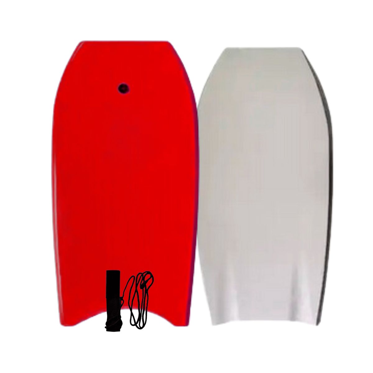 GENERICO - Bodyboard Rojo 104 cm + Leash Para Muñeca / Tabla Surf