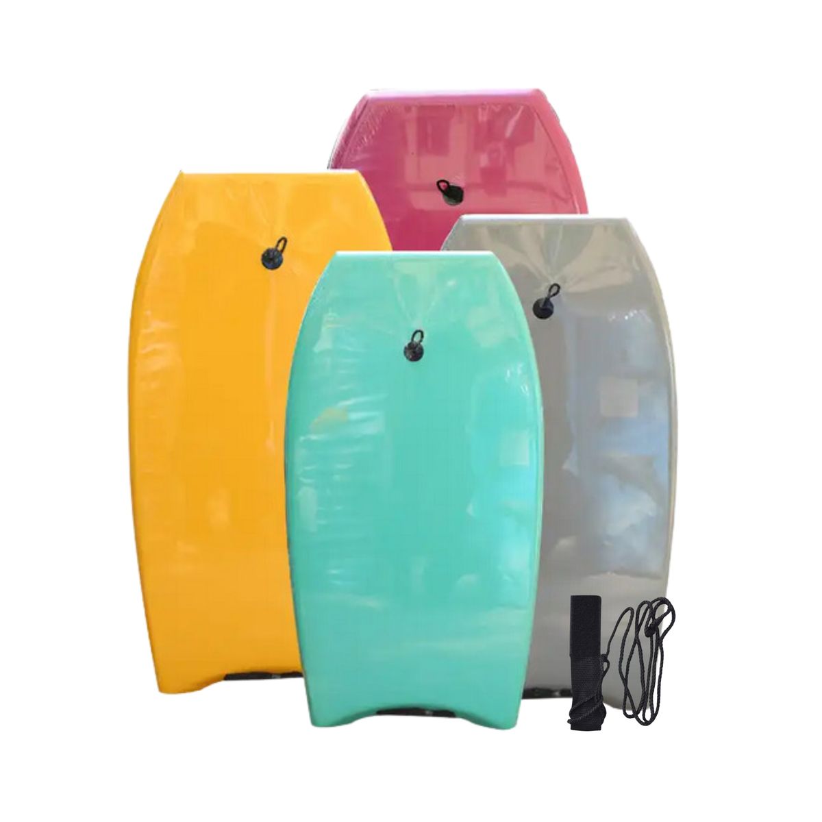 GENERICO - Bodyboard Rojo 104 cm + Leash Para Muñeca / Tabla Surf