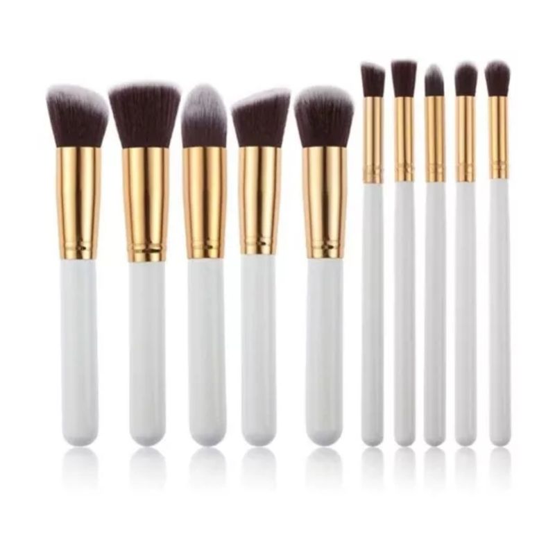 GENERICO - Set Brochas Maquillaje Profesional 10 Unidades