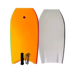 GENERICO - Bodyboard Naranja 94 cm + Leash Para Muñeca Tabla Surf