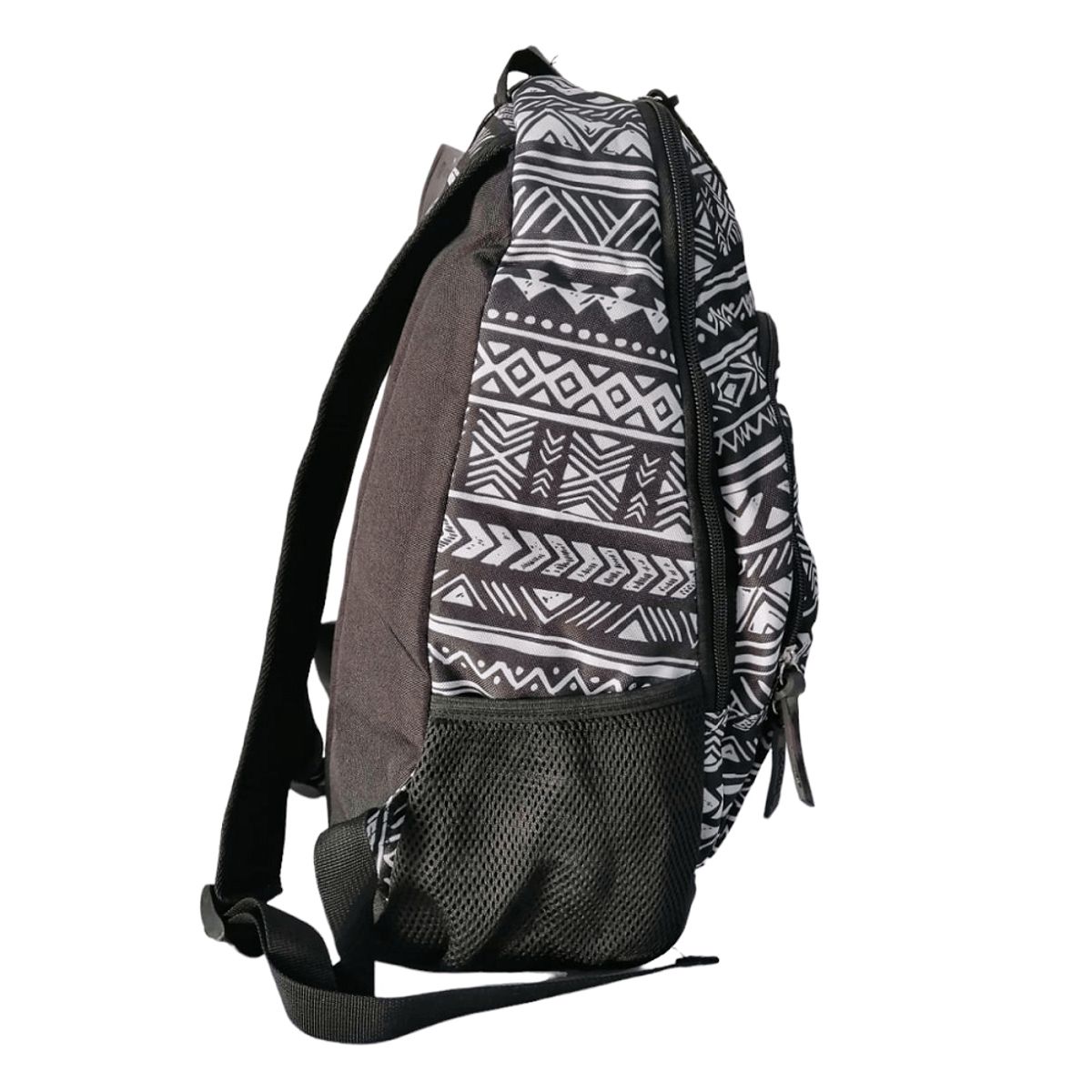 OEM - MOCHILA GOOSE DI COMO ETNICO NEGRO GRIS PLATA