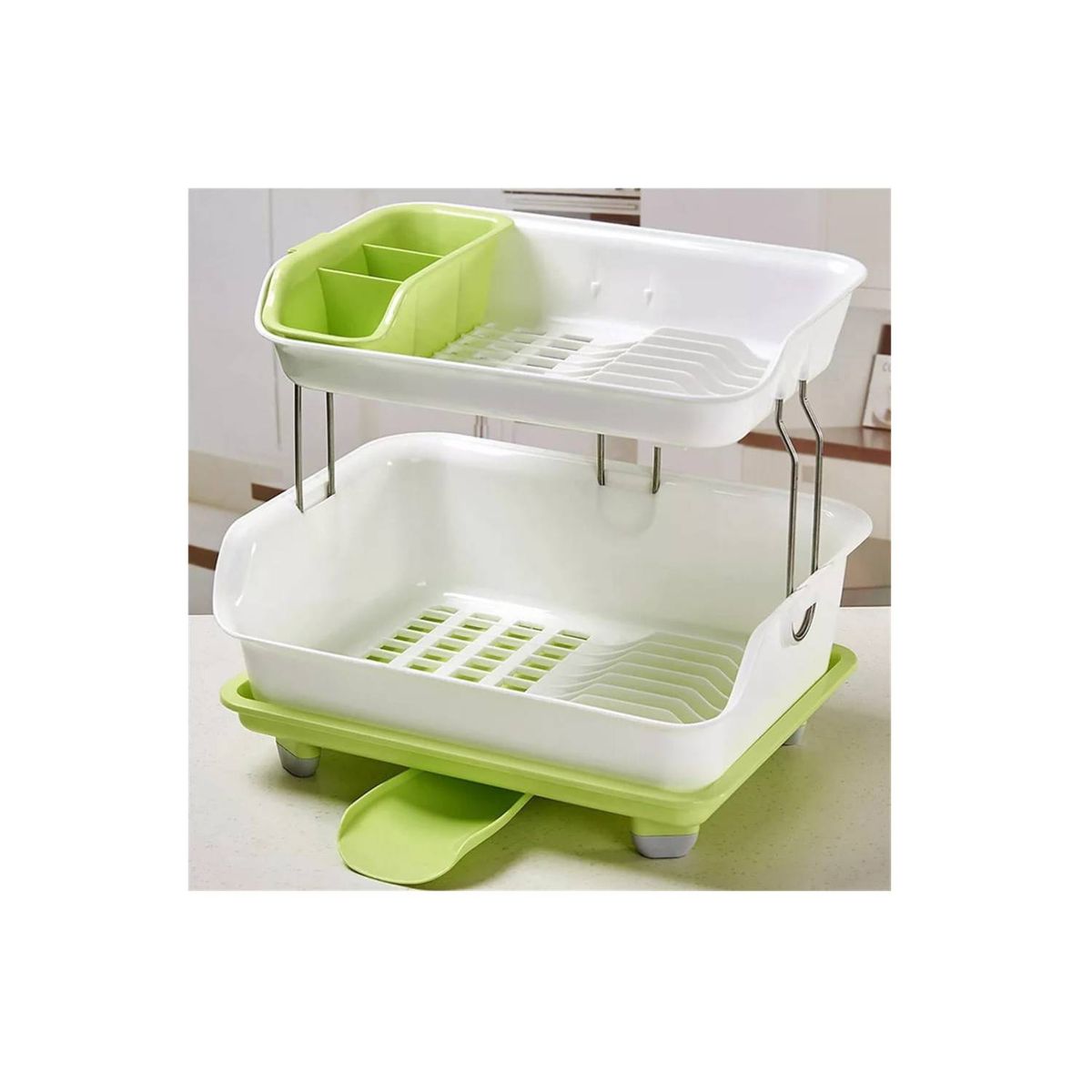 GENERICO - Escurridor De Platos 2 Niveles Plastico