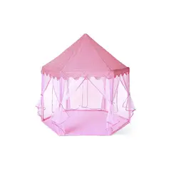 GENERICO - Carpa Infantil Castillo Princesa con Tull- Rosada