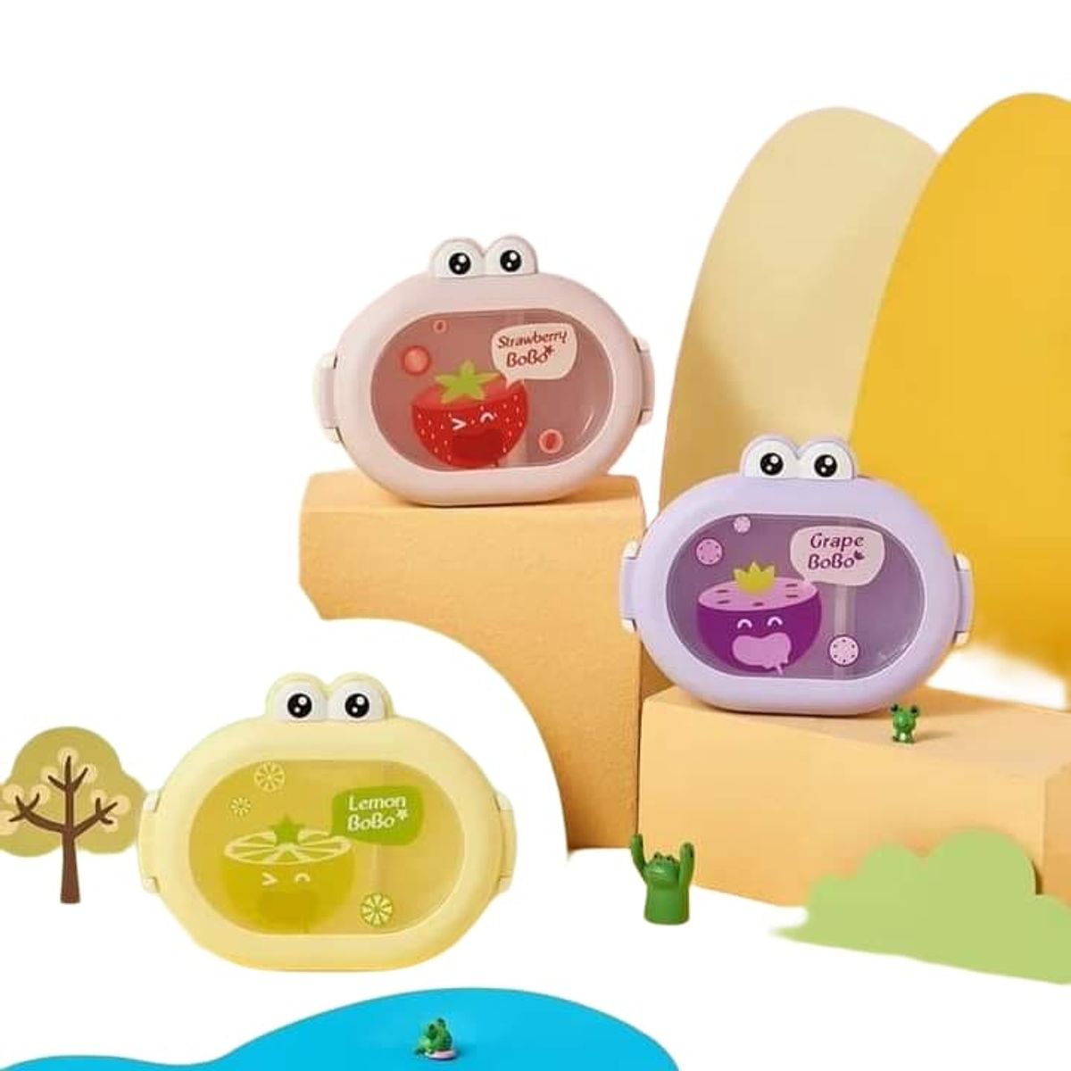 GENERICO - Tapper Hermetico Lonchera kawai Niños Niñas Colación