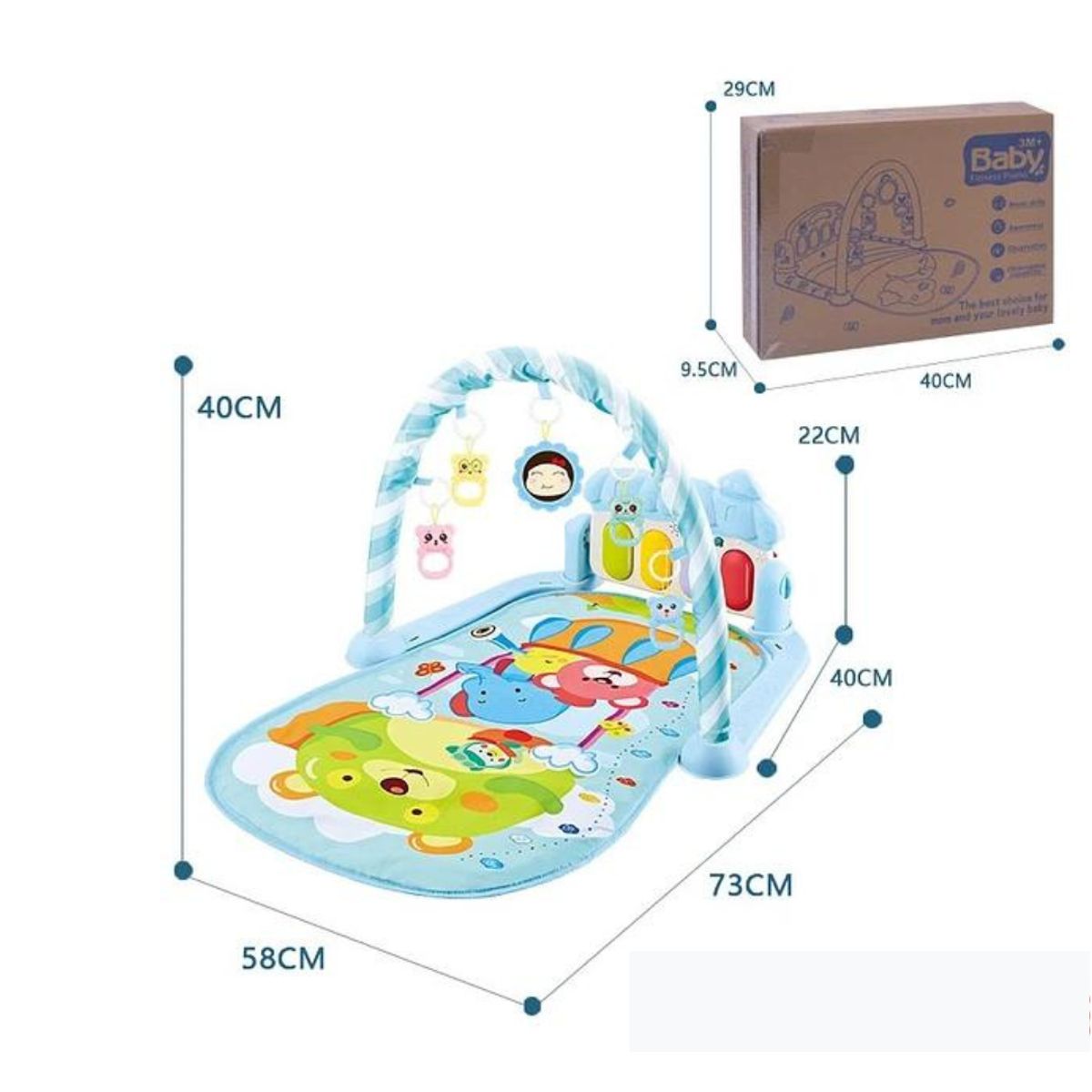 JUMP KIDS - Alfombra Gimnasio Musical Con Sonajero para Niño