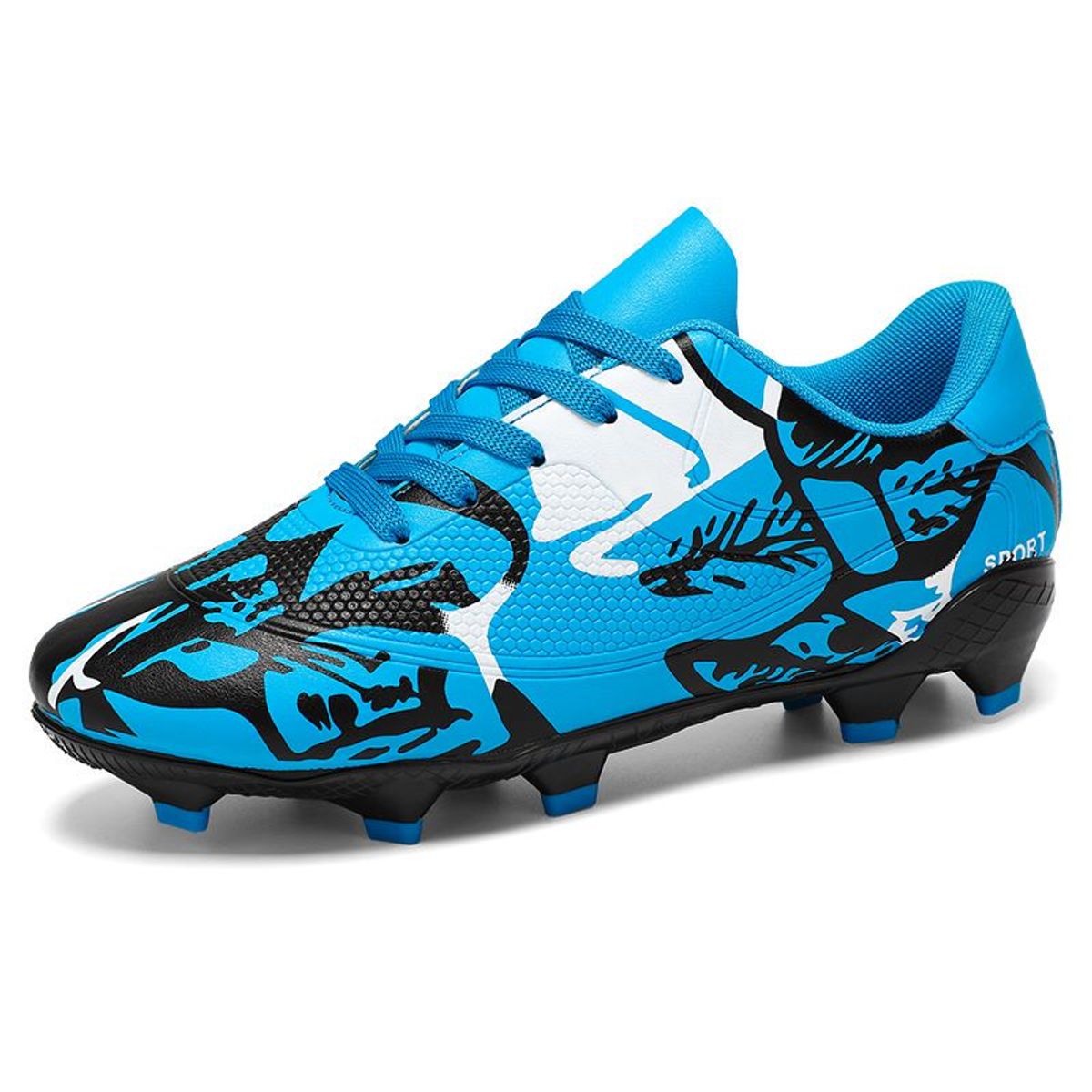 DANWEILE - Zapatos de fútbol de corte bajo con pinchos - azul