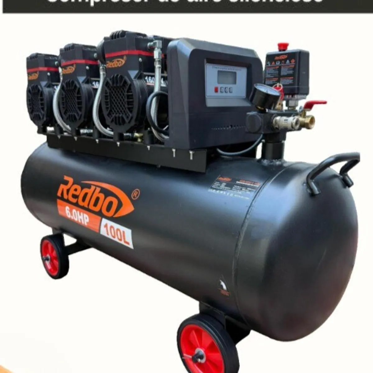 REDBO - Compresor De Aire Dental 100l Silencioso Sin Aceite - lic Japon