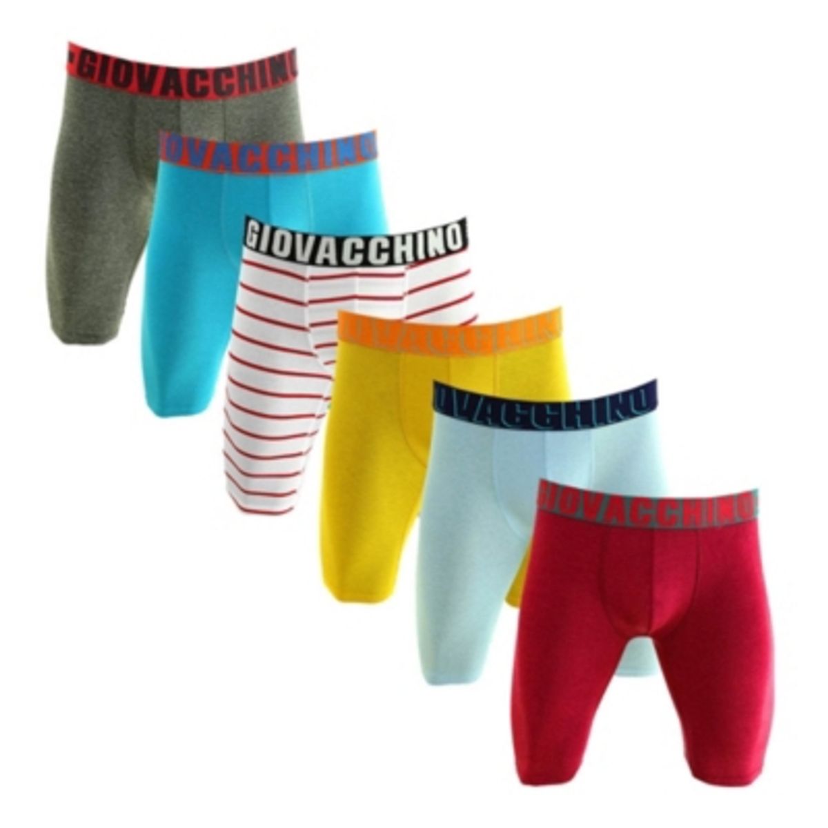 GIOVACCHINO - Pack de 6 Boxer Largo Algodón Hombre.