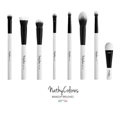 NATHYCOLORES - - Brochas de Maquillaje Profesionales - Set 8 Brochas