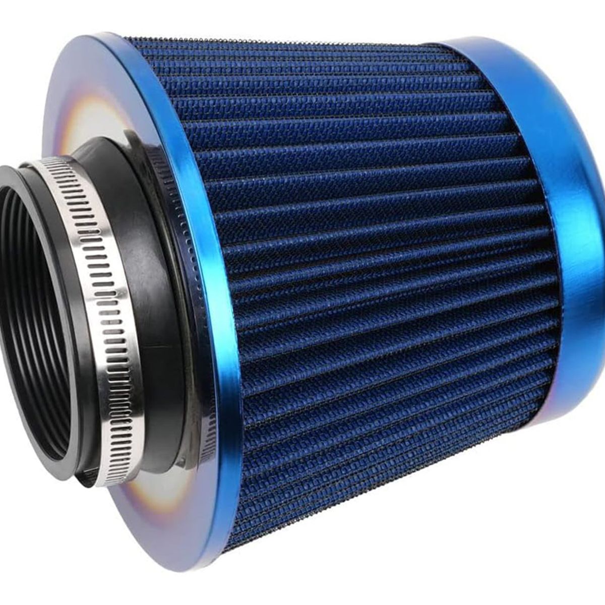 GENERICO - Filtro De Aire Conico Azul 75mm Auto Tuning Alto Flujo