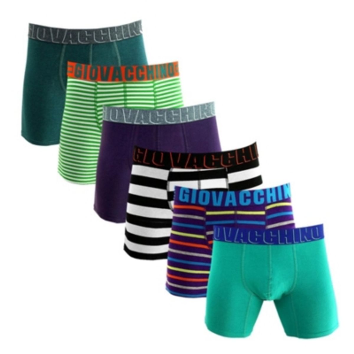 GIOVACCHINO - Pack de 6 Boxer Medio Algodón Hombre.