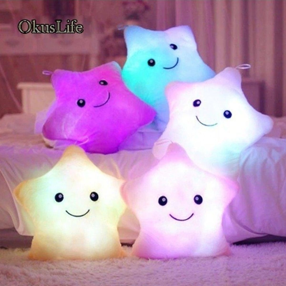 GENERICO - Cojin Estrella Luminosa Cojines Variados