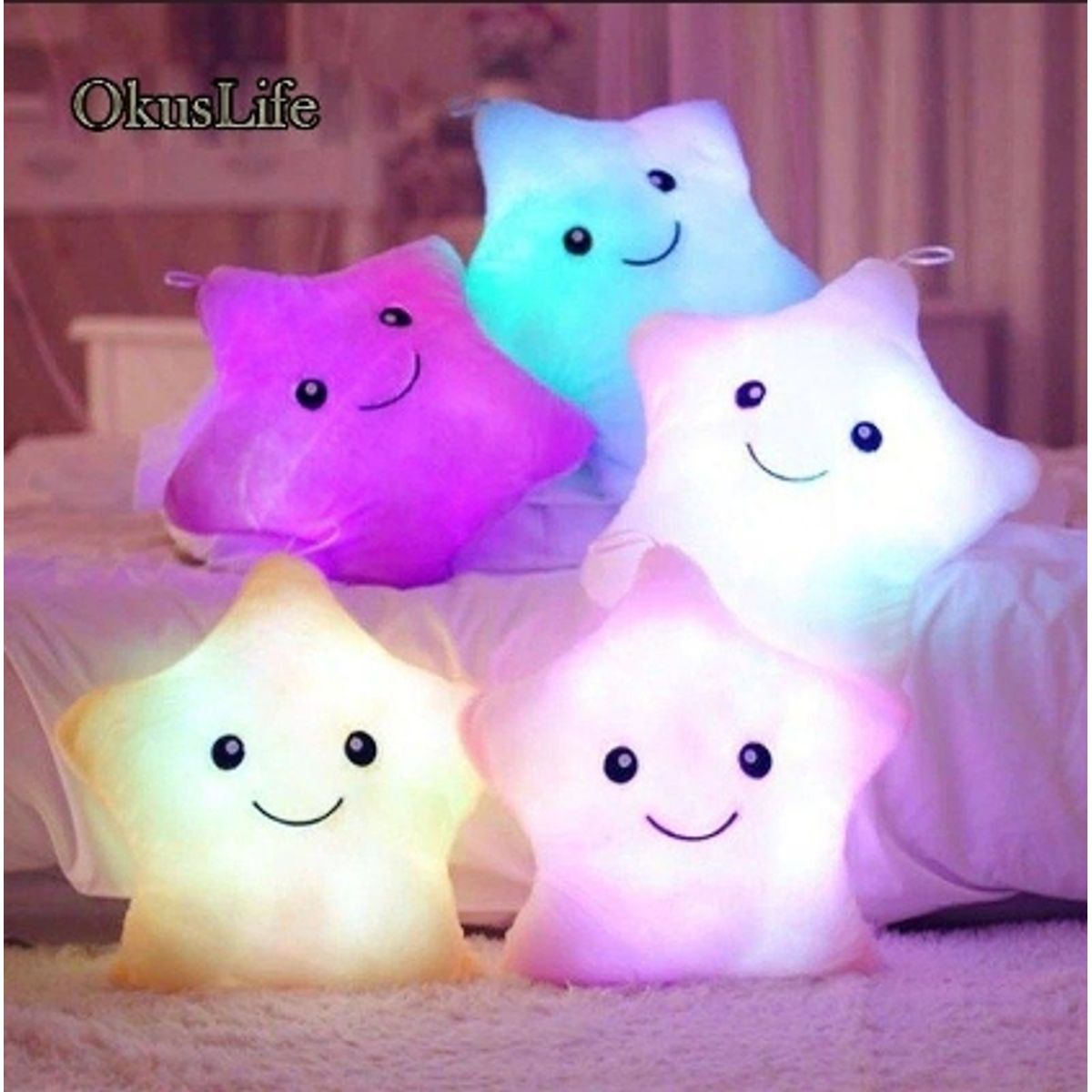 GENERICO - Cojin Estrella Luminosa Cojines Variados