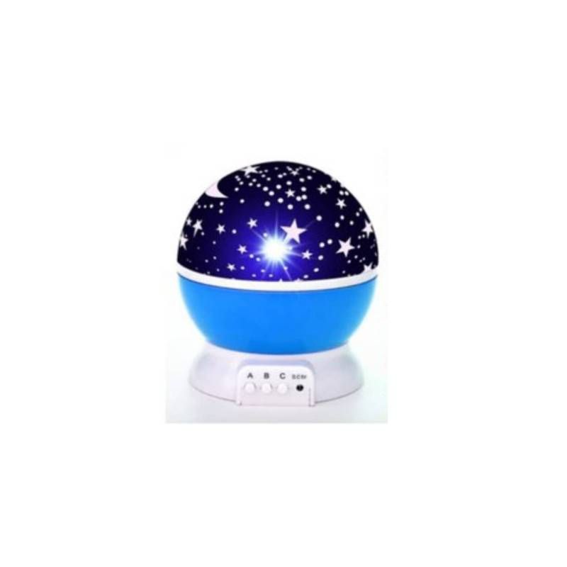 GENERICO - Lampara Espanta Cuco Proyector De Luna Y Estrella Azul