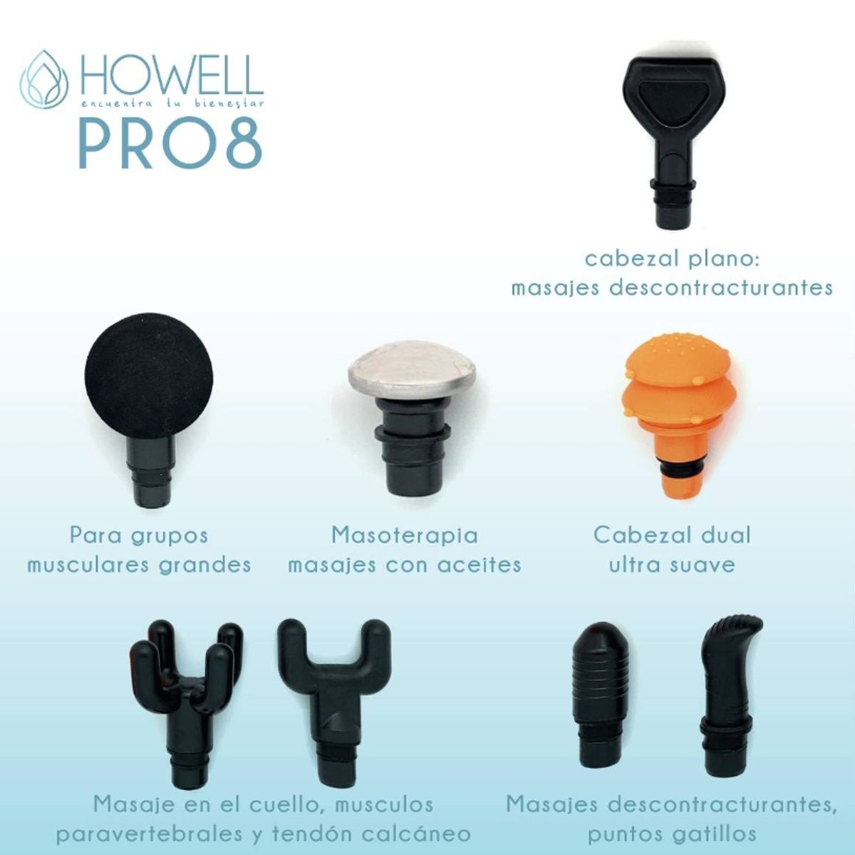 GENERICO - Pistola De Masajes Howell Profesional Masajeador Muscular