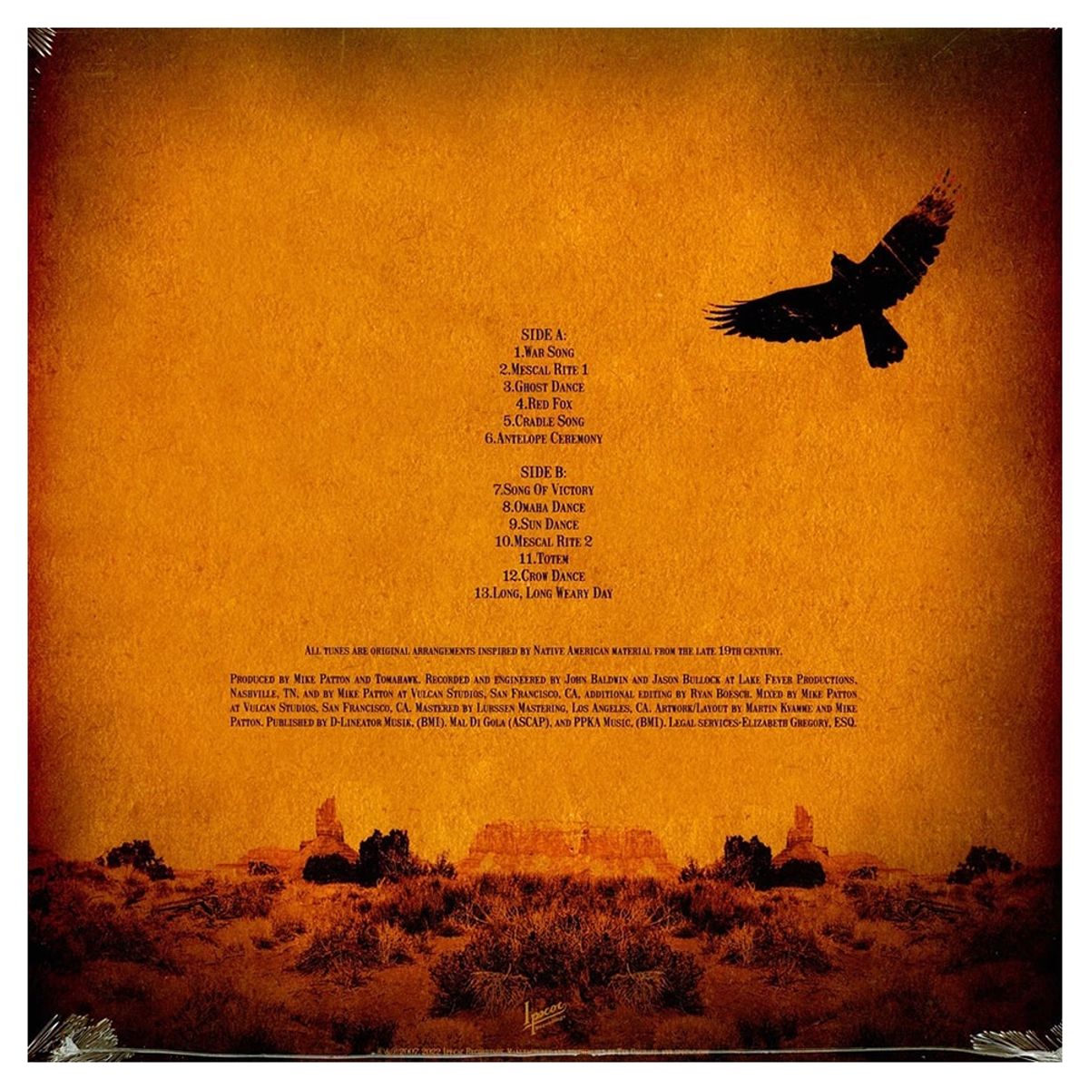 GENERICO - Tomahawk - Anonymous - Vinilo