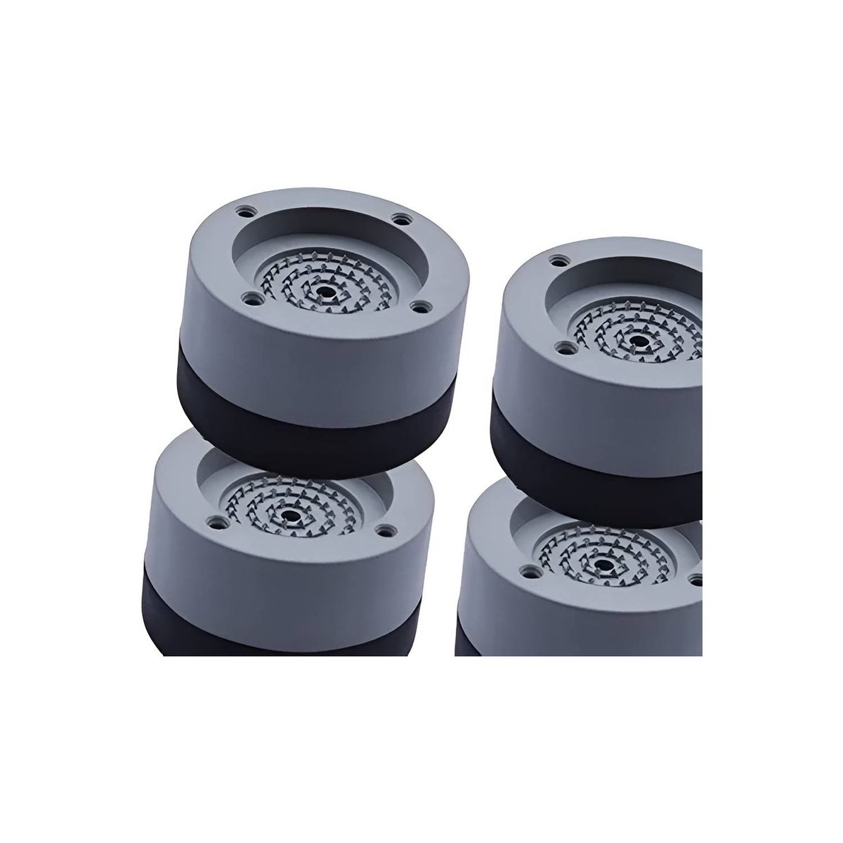 GENERICO - 4 Almohadillas Antivibracion Multiuso Base Lavadora Secadora