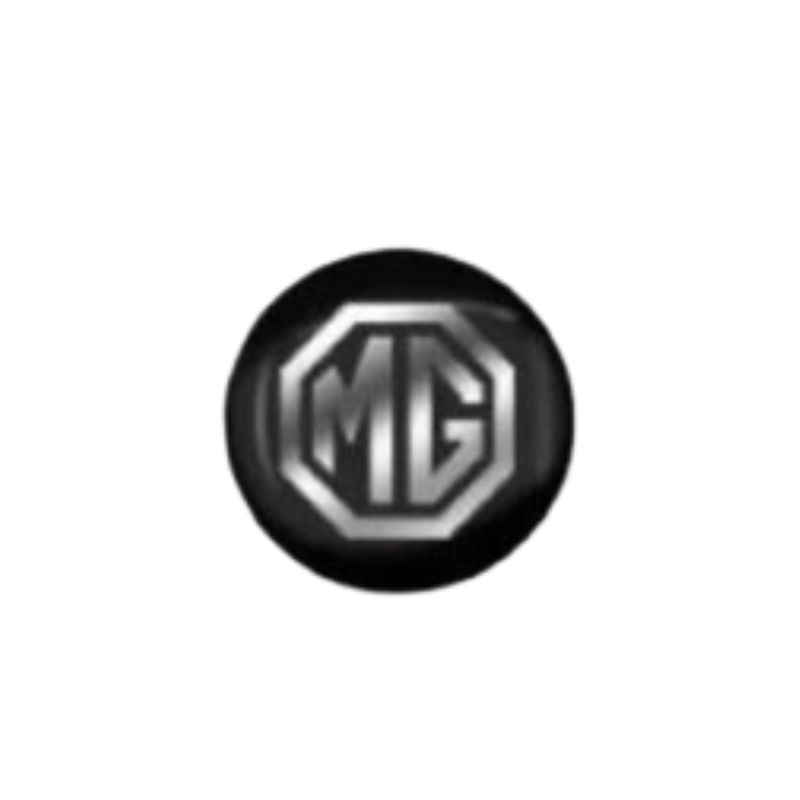 GENERICO - Tapa Centro Llanta Auto MG 56mm Negra Logo Plata Unidad