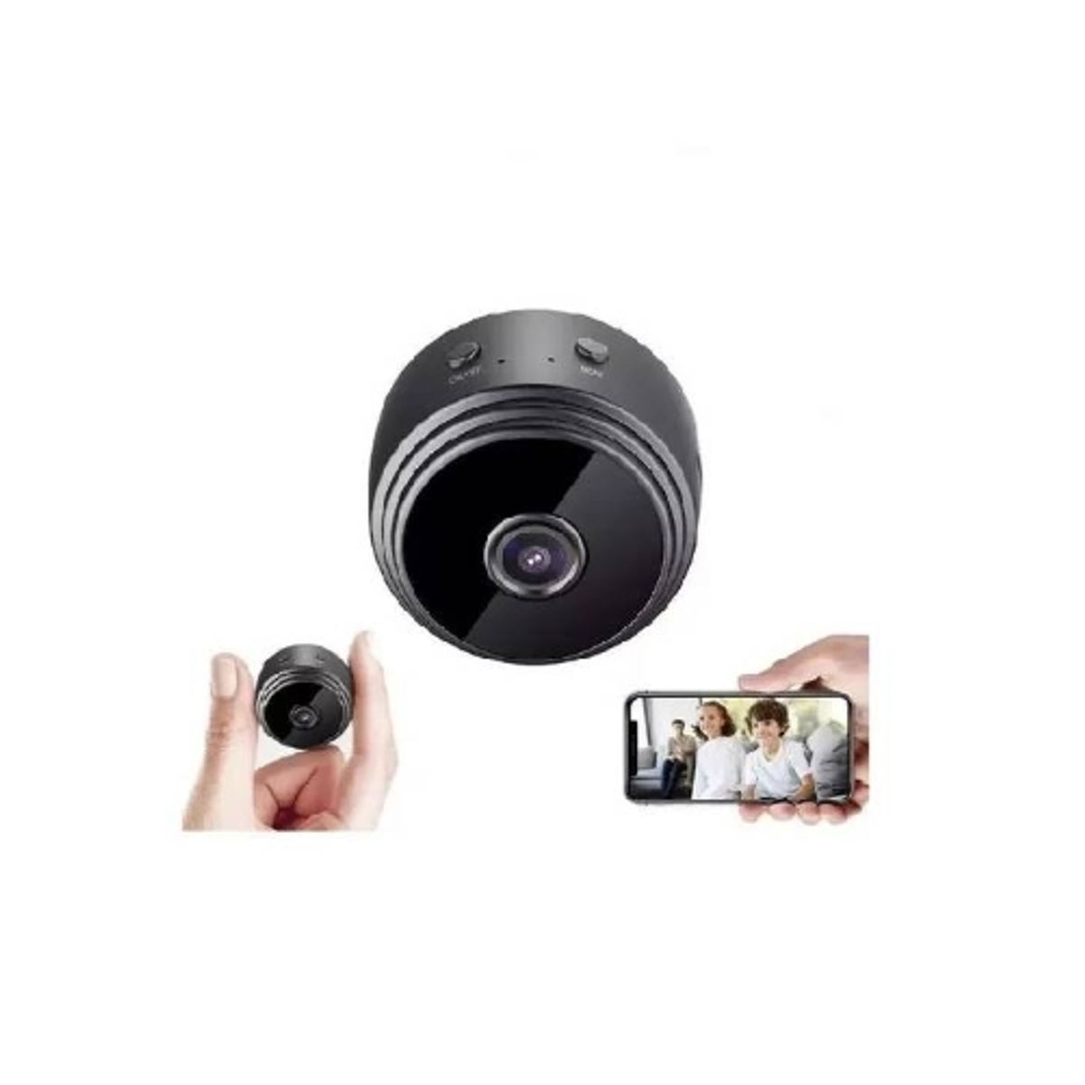 GENERICO - Cámara Espía Smart Camara Ip Wifi Alarma Visión Nocturna