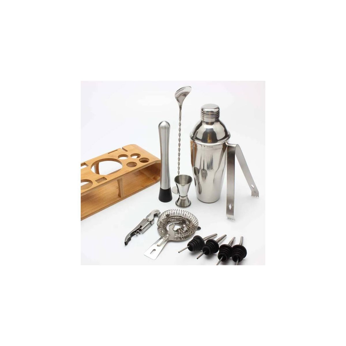 GENERICO - Juego De Coctelera Inoxidable Profesional Para Bar10 Piezas