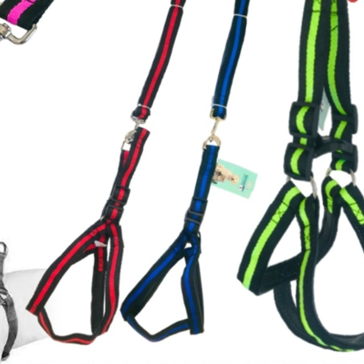 GENERICO - Arnes Con Correa Para Perro Nylon Colores Surtidos