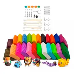 OFERTABKN - Kit De Arcilla Polimérica, 32 Colores Iniciació