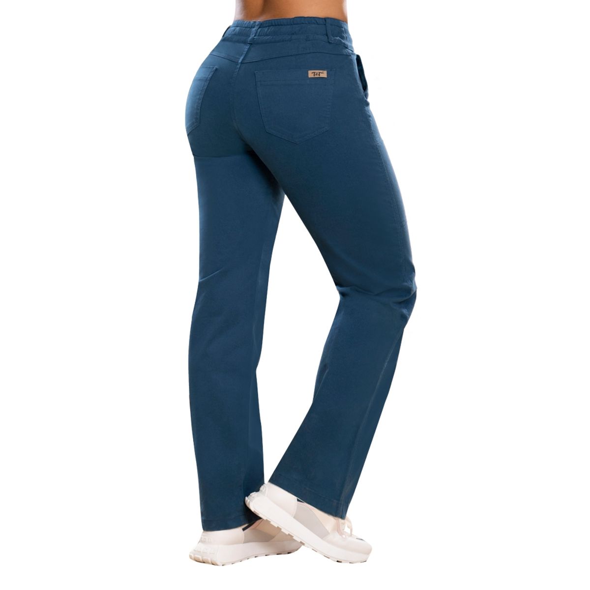 TYT - Pantalón Zanzibar Azul Cobalto TYT Estilo Push-Up y Moda Colombiana