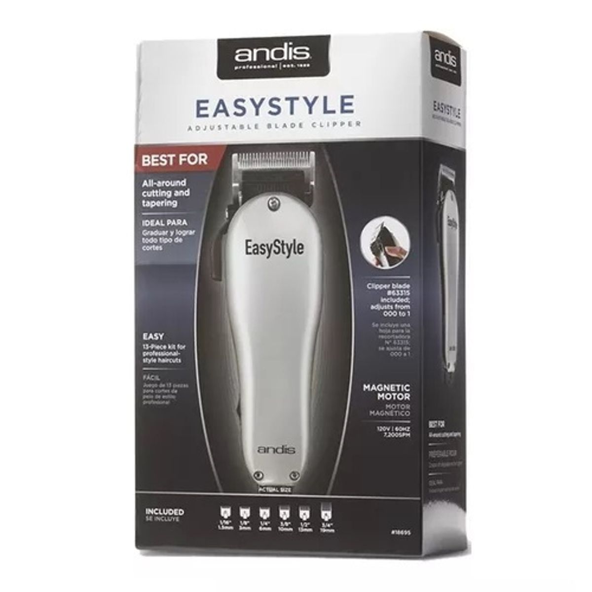 ANDIS - Máquina Andis Clipper Easy Style Uso Domestico