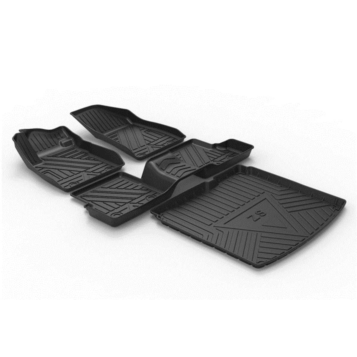 GENERICO - Set Cubre Piso Y Maletero Mg Zs Y Zx Calce Perfecto 4 Piezas