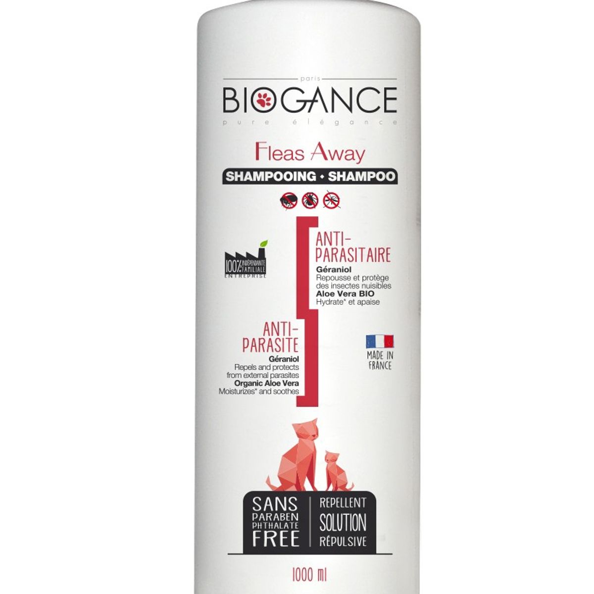 BIOGANCE - Shampoo Fleas Away Cat 1 Litro, Biogance..