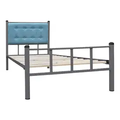 FUTONES Y MUEBLES - Cama Casual 1 Plaza Grafito/Calipso.