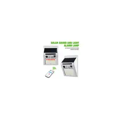 GENERICO - Foco Alarma Solar 24 LED con Control.
