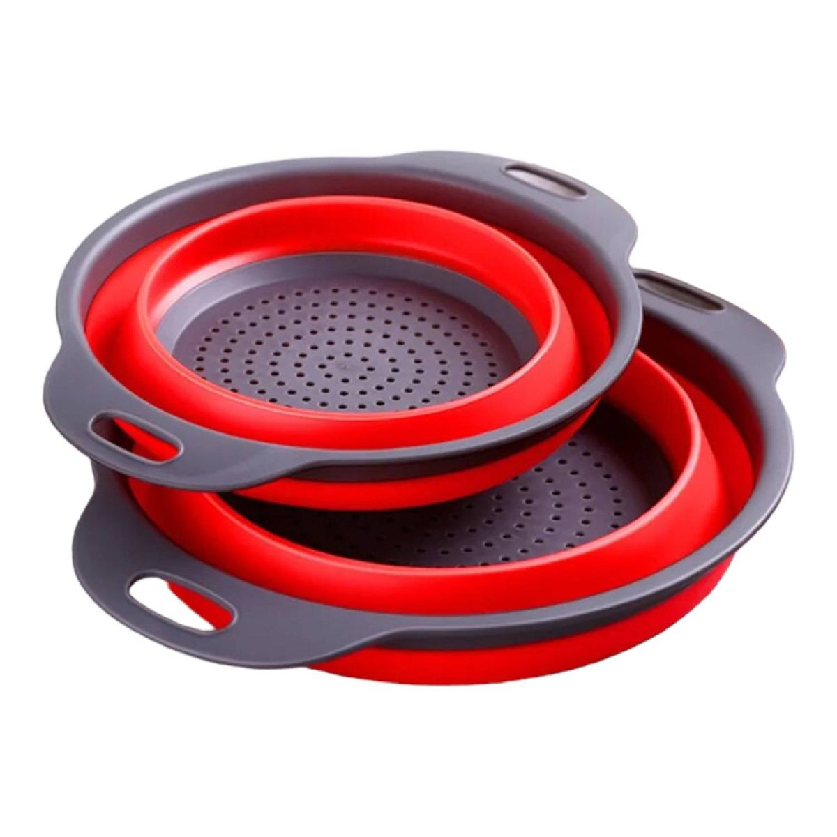 GENERICO - Colador Plegable Silicona Redondo Frutas Verduras