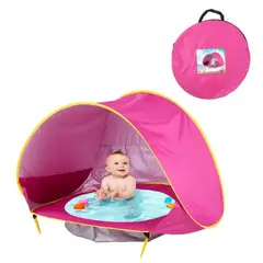 GENERICO - Carpa Piscina Bebe Niños Playa Plegable Niños Uv fucsia