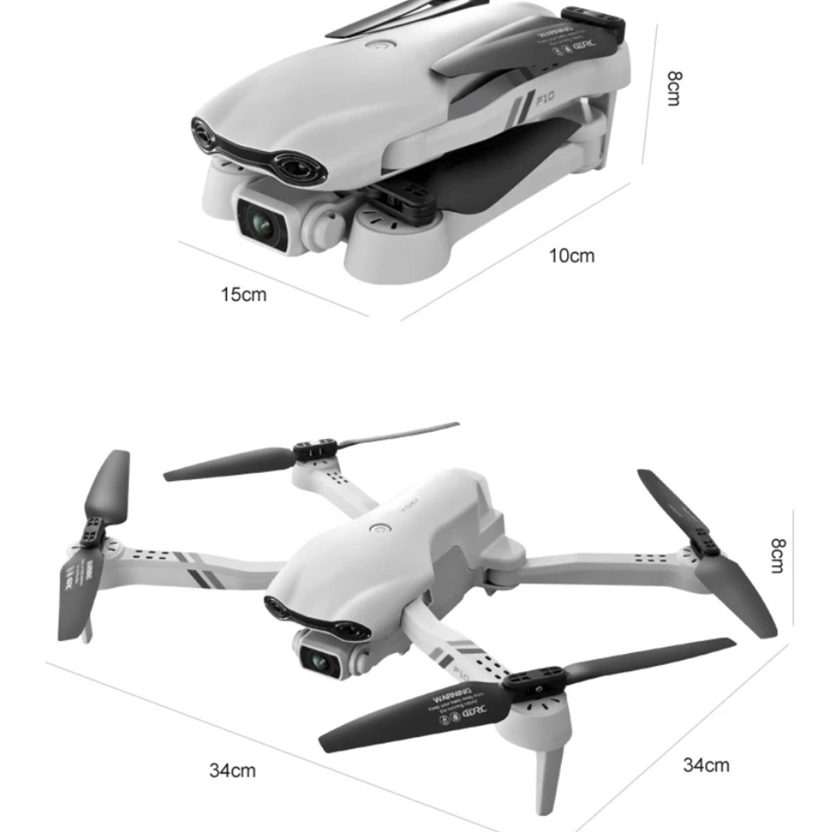 ACTUAL - Dron F10 4K HD Cámara Dual 5G GPS Radio Control