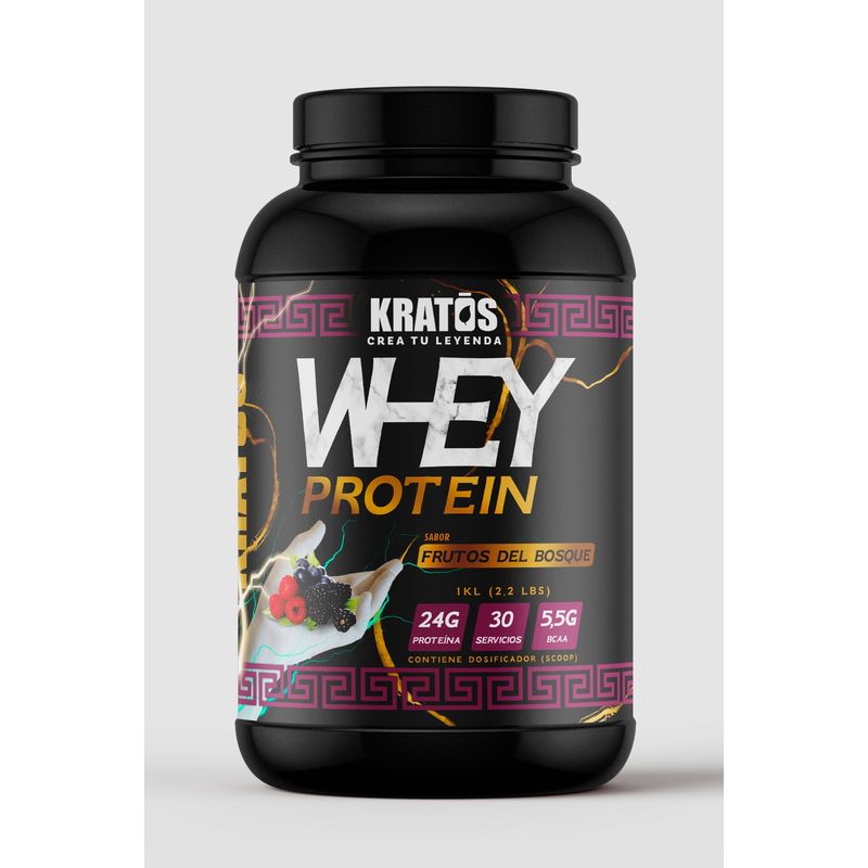 KRATOS - Whey Protein Kratos sabor Frutos del Bosque.